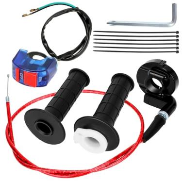 Imagem de YOXUFA Punho de acelerador de acelerador de acelerador de torção de 22 mm compatível com CT200U MOTOVOX MBX10 MBX11 MBX12 79cc 79.5cc MB165 196cc 5.5hp MB200 200cc 6.5hp Doodle Bug DB30 Mini Bike 50 90 110 10 125cc Bicicleta de Poço