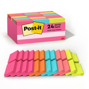 Imagem de Mini notas adesivas Post-it 653-24ANVAD pacote com 24 blocos