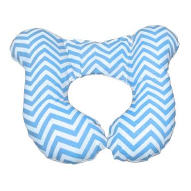 Imagem de Almofada Para Pescoço Com Apoio Cabeça Bebe Cadeirinha Chevron - HAPPY