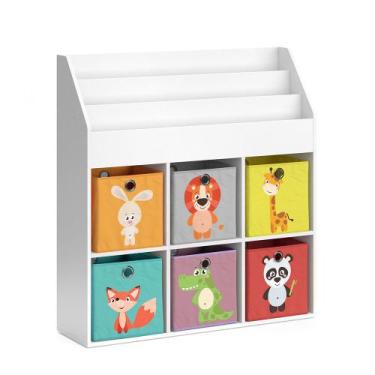 Imagem de Expositor De Livros com Nichos Infantil Livreiro Juca 100% MDF - WoodC