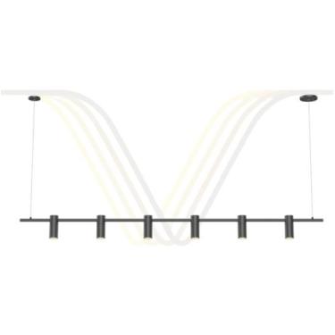 Imagem de Pendente Lustre Luminária Tubo Alumínio - Luzes do Vale, Grafite