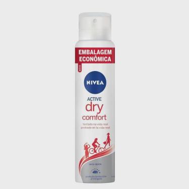 Imagem de Desodorante aerosol nivea active dry comfort feminino promocional 200ML