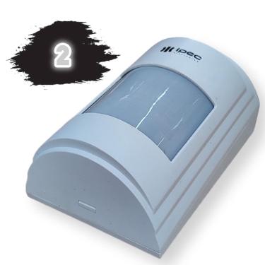 Imagem de 02 Sensor Infravermelho ipec De Alarme C Fio Passivo Interno