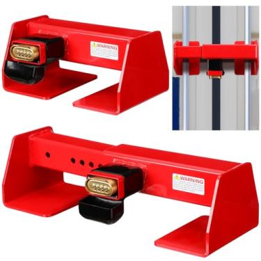 Imagem de Leinuosen Fechadura de equipamento Fechadura de porta de carga resistente com pó revestido de aço com combinação de recipiente de transporte fechadura de segurança máxima semi reboque fechadura de