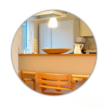 Imagem de Espelho Redondo Decorativo Lapidado Dupla Face 40cm