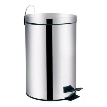 Imagem de Lixeira 12l linha agata  8223 mor, Inox
