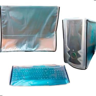 Imagem de Kit Capa Protetora Teclado, Gabinete e Monitor 27" - Apparatos, Branco