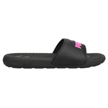 Imagem de PUMA Sandália feminina Cool Cat Slide, Puma Preto/Coral beijado, Puma, branco, 10