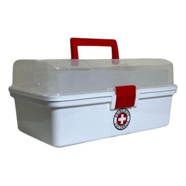 Imagem de Caixa Organizadora De Remédios 11 Ltrs Mega Box Plasnorthon, Branco