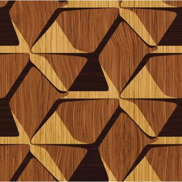 Imagem de Papel De Parede Adesivo Ripado   Madeira Lavável Cozinha  3 metros