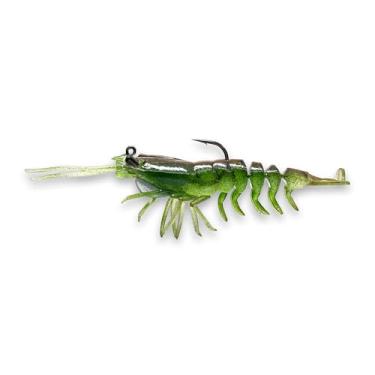 Imagem de Savage Gear Manic Shrimp RTF V2 Isca de pesca de plástico macio, 10 ml, abacate, contornos realistas, cores e movimento, construção durável, anzol ultra-afiado pesado