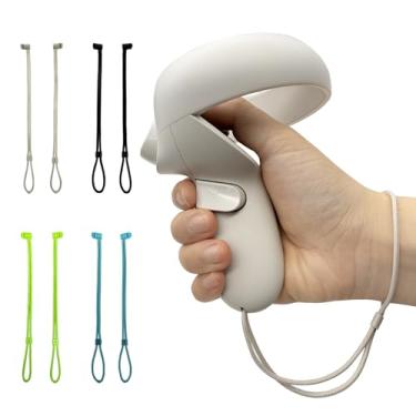 Imagem de Hupaivrmrar Wrist Strap For Meta Oculus Quest 2 Controller Straps Replacement Adjustable Easy Attach Sturdy Hand Strap (1 pair)