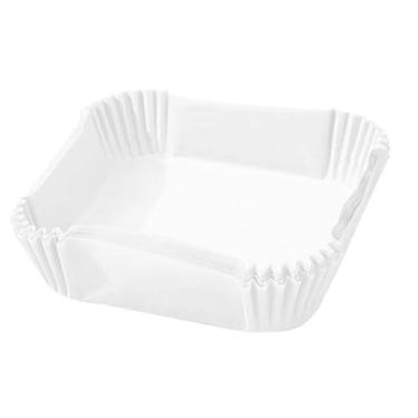 Imagem de Forma Quadrada Com 50 Folhas Descartáveis Para Air Fryer 16cm