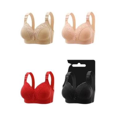 Imagem de Bralette de Renda Plus Size - Decote V Profundo - Lingerie Sexy, 36, 4