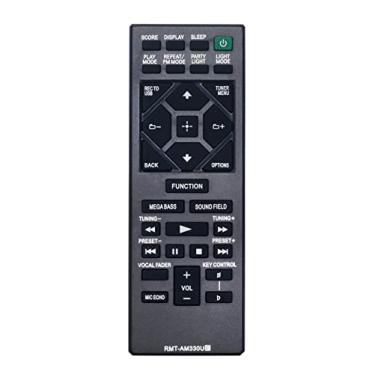 Imagem de ALLIMITY RMT-AM330U Controle remoto de substituição compatível com alto-falante sem fio Sony Home Audio System MHC-V50 MHC-V77W SHAKE-X10 SHAKE-X30 HCD-M20 SS-M20 SA-V90W SS-V90W