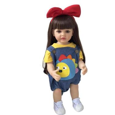 Imagem de Bebe Reborn Menina Corpo de  Silicone 57 Cm  Liz - PRO BABY