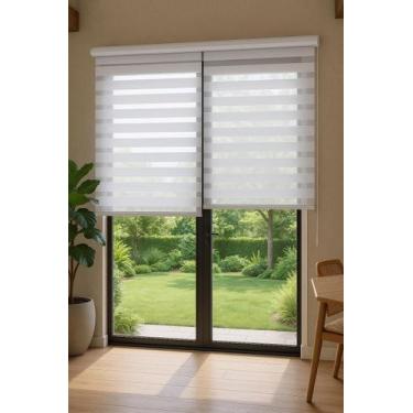 Imagem de Persiana Double Vision Sunny 200larg x 220alt Branca (com bandô) - Top