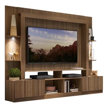 Imagem de Rack Estante Tv 65´´ Leds Madeirado