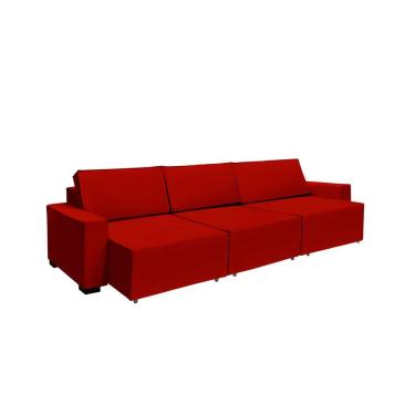 Imagem de Sofá Dallas 3.70m Retrátil - Vermelho