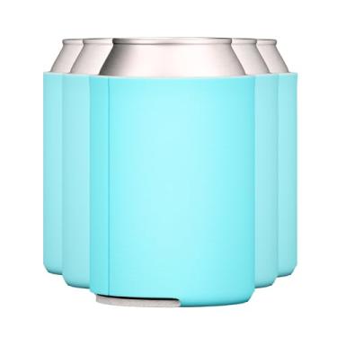 Imagem de TahoeBay — Pacote com 5 peças lisas e macias para refrigerante, cerveja, garrafas de água, projetos de vinil HTV, lembrancinhas de casamento e presentes (Ovo Azul)