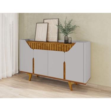 Imagem de Aparador Buffet Tâmisa Off White/Naturalle - Bechara Móveis