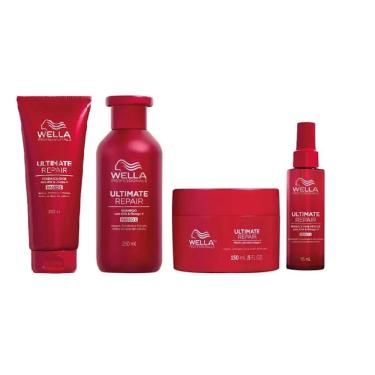 Imagem de Kit Wella Ultimate Repair Shamp + Cond + Másc + Óleo95ml