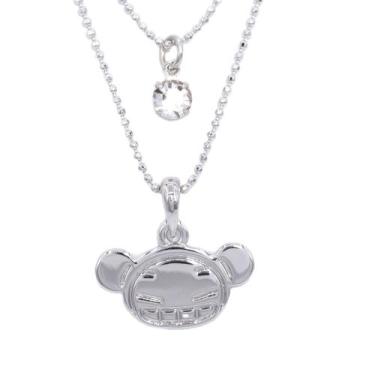 Imagem de Colar Duplo Pucca PU0302, Prateado