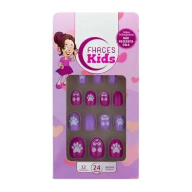 Imagem de Unhas Fhaces Infantil Panda Panda Fashion U4506