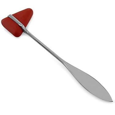 Imagem de DEXSUR Martelo Reflexo Tomahawk Taylor, Cabo Cromado De 8", Amortecedor Pvc Durável, Aço Inoxidável, Ferramenta Teste Precisa Para Profissionais Médicos - Vermelho
