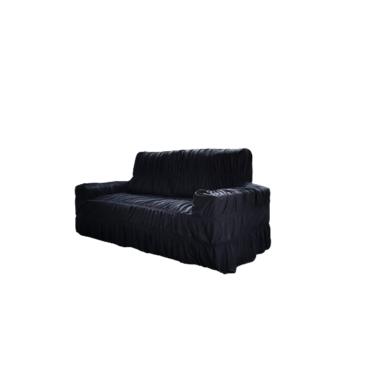 Imagem de Capa Para Sofá Retrátil E Reclinável 3 Lugares Preta