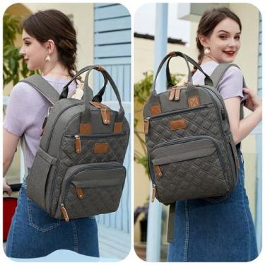 Imagem de Mochila Land Luxury Com Usb Cor Cinza-escuro