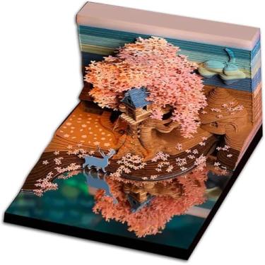 Imagem de Calendário 3d 2025 - Casa Na Árvore, Bloco De Notas 3d, Blocos Artísticos, Calendário De Tempo 2025, Livro De Notas Rasgado à Mão, Modelo De Escultura Em Papel, Ornament, Tree House