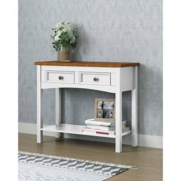 Imagem de Mesa Aparador 2 Gavetas 1 Prateleira Veneza Branco