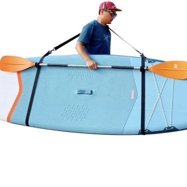 Imagem de Alça de transporte ajustável para caiaque SUP, alça de ombro multiuso para prancha de surf, stand up paddleboard, canoa, longboard, cinto de transporte, acessórios para prancha de remo