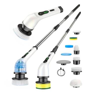 Imagem de Escova De Limpeza Ajustável Janela Banheiro e Cozinha Ferramenta 7 em 1/9 em 1Recarregável