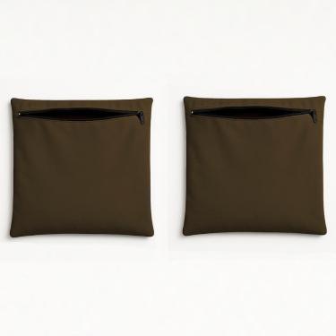 Imagem de Kit 2 Capas De Almofada Decorativa 42cm Sala Quarto Balaqui Marrom