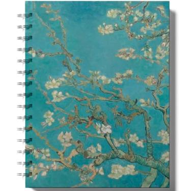 Imagem de Caderno Espiral Capa Dura, A5 210x150mm, 80 Folhas, Van gogh, Frases estoicas (Capa 1)