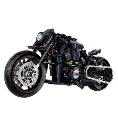 Imagem de Harley Motocicleta Blocos De Construção Tijolos Road Racer Brinquedo P