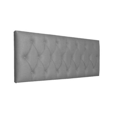 Imagem de Cabeceira De Cama Estofada Capitonê Luna Essencial Linho RBL, Queen Pa