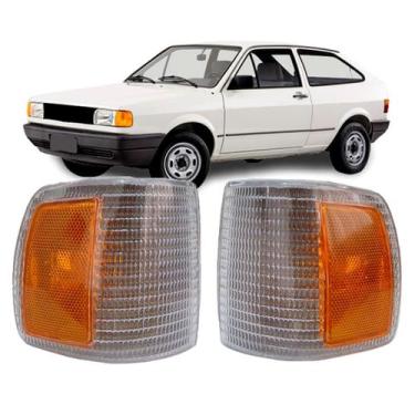 Imagem de Par Lanterna Pisca Cristal Gol Voyage Saveiro Parati 1991 1992 1993 19
