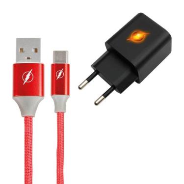Imagem de Carregador Turbo Gan 30w Flash Cabo Usb A X Tipo C Flash - 5+