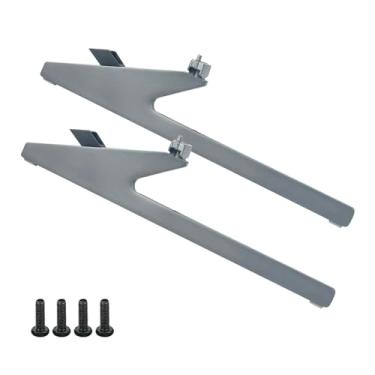 Imagem de Beyution Pernas de suporte de base adequadas para TV Hisense - Pernas de TV de substituição com parafusos adequados para Hisense TV 65U8H 65U8HQTUK - Pernas de suporte de TV com almofada
