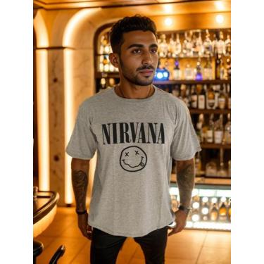 Imagem de Camiseta Nirvana Adulto - Glev.Conceito, Cinza claro, P