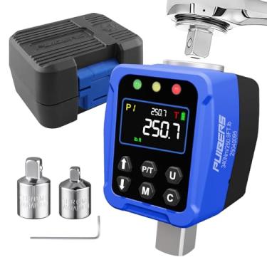 Imagem de PUIBERS Adaptador de chave de torque digital de 1/5.1 cm - 17-340 Nm, adaptador de torque digital ± 2% de precisão, visor LCD colorido, adaptadores de 0,6 cm e 3/20.3 cm para manutenção de carros e