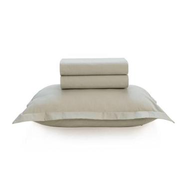 Imagem de Jogo de Cama Solteiro 200 Fios Tom Sálvia Karsten, U