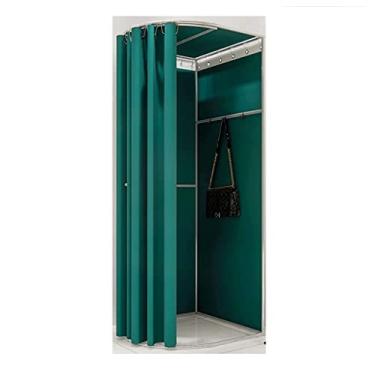 Imagem de Loja de roupas simples, provador, loja de roupas, provador, vestiário dobrável com cortina de sombreamento, proteção temporária de privacidade para boutiques, escritório, vestiário portátil