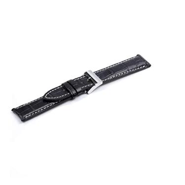 Imagem de Relógio Sailcloth ajustável, 22 mm, preto, marrom, azul, pulseira de relógio de substituição