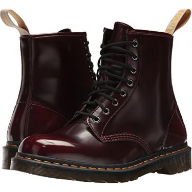 Imagem de Dr. Martens Bota moderna unissex vegana 1460, Vermelho cereja, 8 Women/7 Men