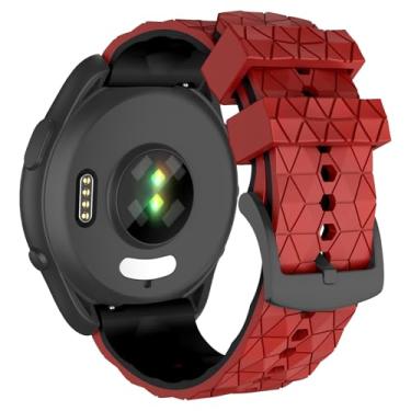 Imagem de ISABAKE Pulseiras de relógio esportivo de silicone macio compatíveis com Garmin Vivoactive 4/Venu 3/Venu 2, para Forerunner 265 255