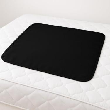 Imagem de 1 Protetor Para Colchão Lavável Uso Geriátrico e Infantil - 100x70cm - Absorvente e Impermeável VF Preto